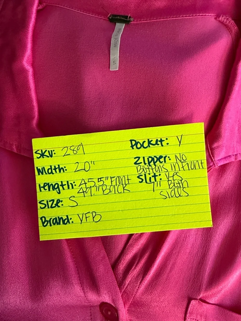 Long Sleeve Ombre Pink to Burgundy Shirt Dress - Picture 6 of 6
